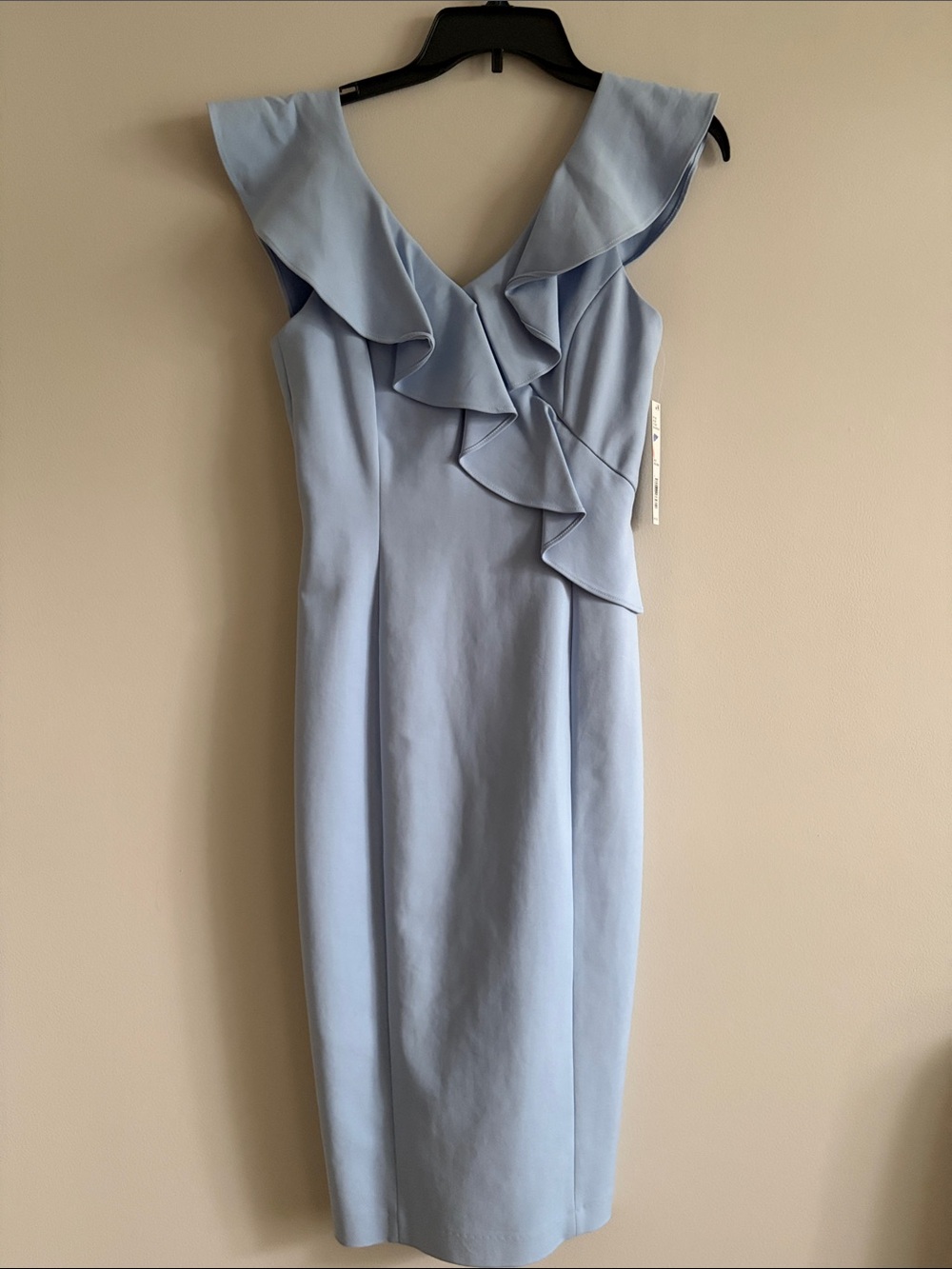 Gianni Bini Light Blue Ruffle Midi Dress